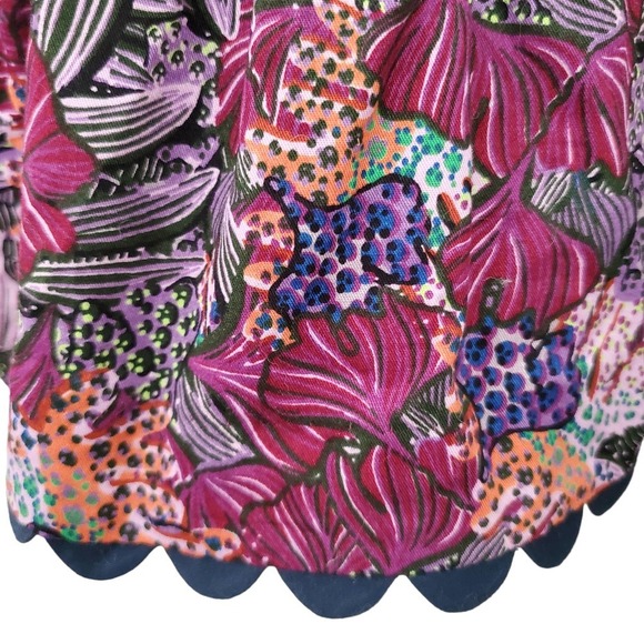Kika Vargas X Target Coral Reef Scallop Edge Wrap Shirt Medium Bold Print NWT M - Picture 7 of 15